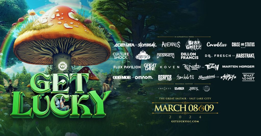 V2 Presents’ Thrilling Lineup for Get Lucky Festival 2024 in Salt Lake