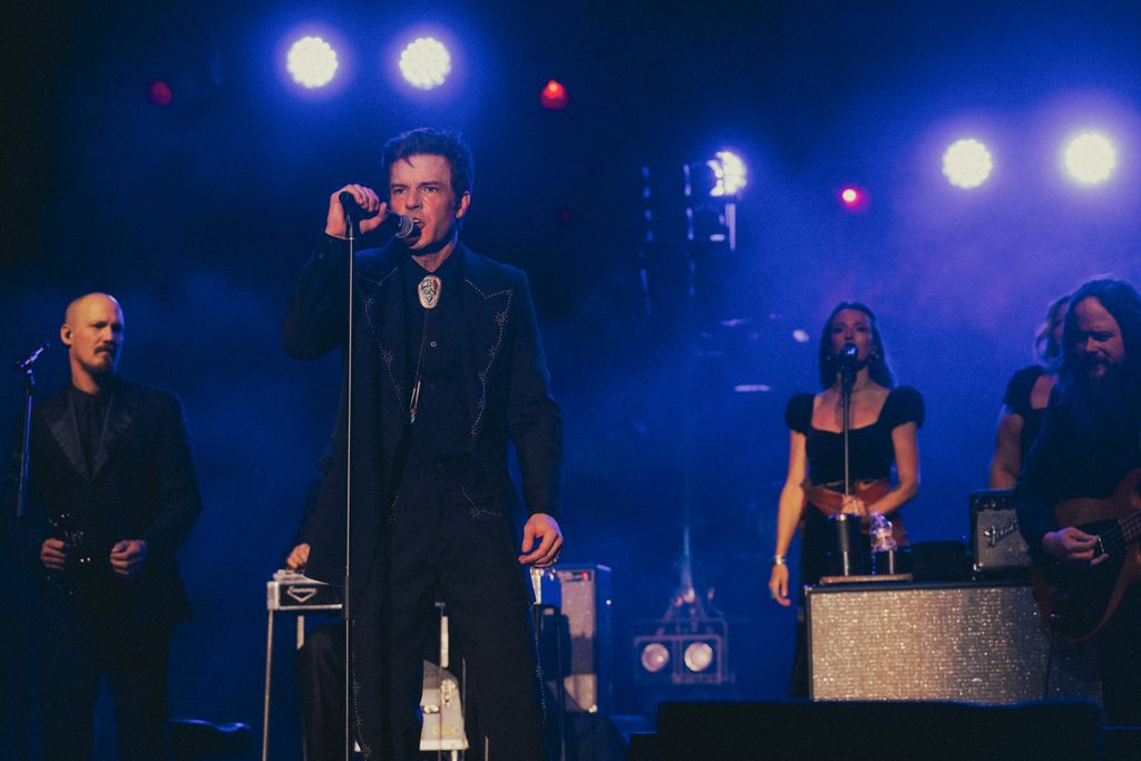 Brandon Flowers at Red Butte Garden in Salt Lake City.