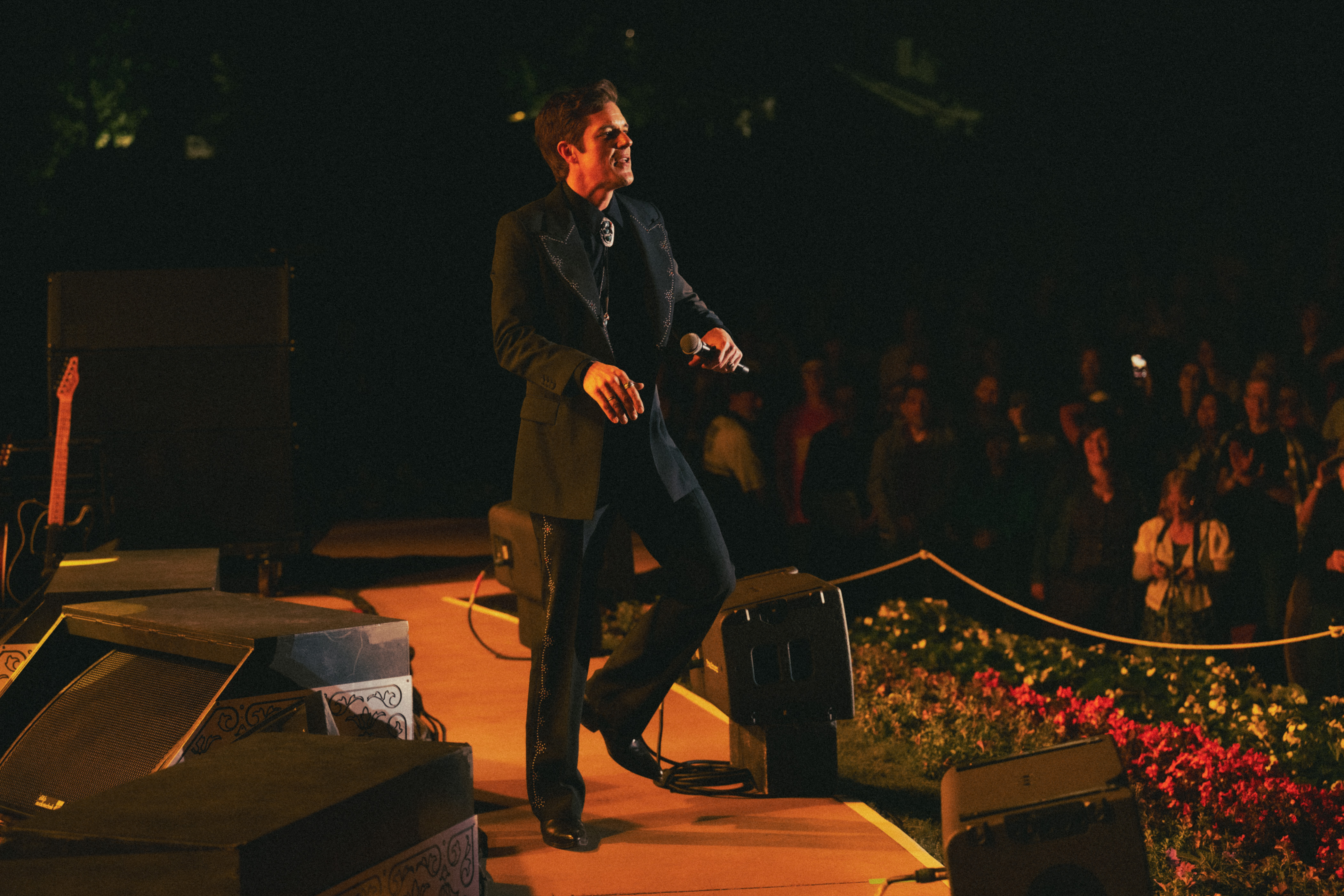 Brandon Flowers at Red Butte Garden in Salt Lake City.