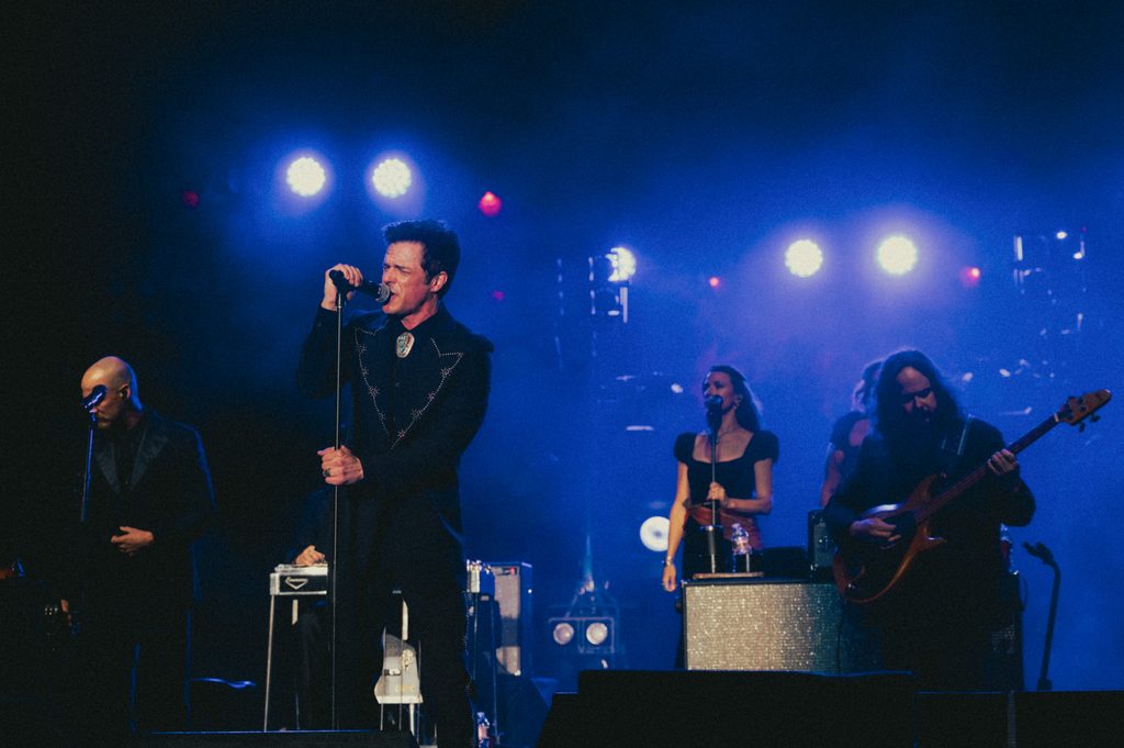 Brandon Flowers at Red Butte Garden in Salt Lake City.