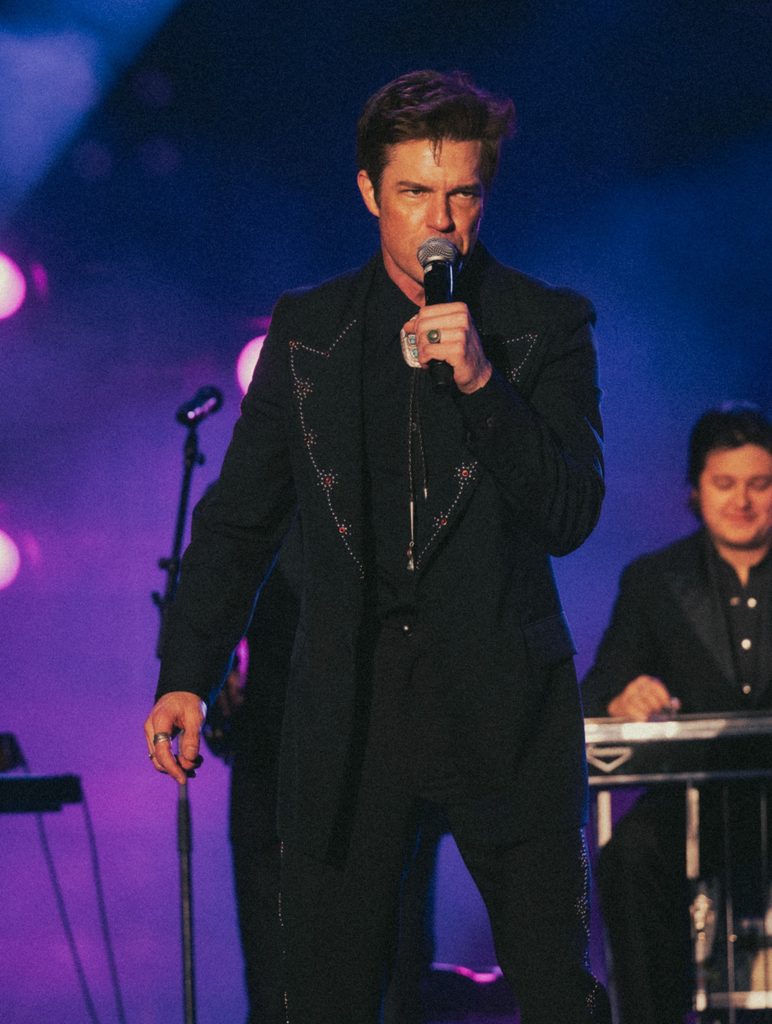 Brandon Flowers at Red Butte Garden in Salt Lake City.